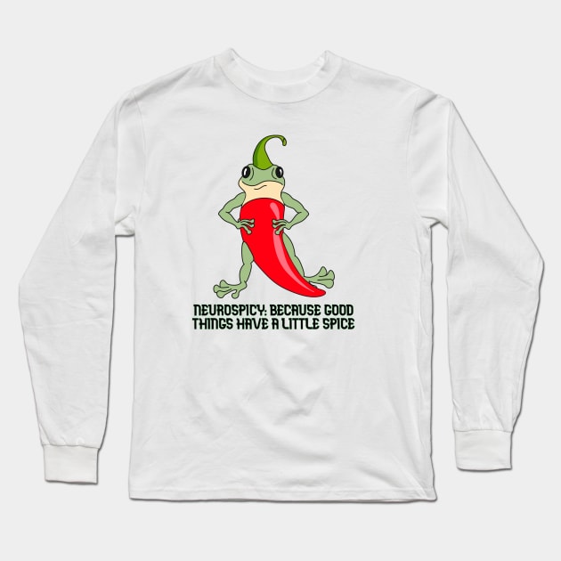 Neurospicy Long Sleeve T-Shirt by Frogmented Feelings